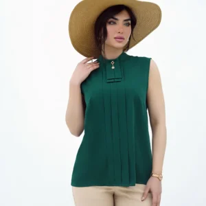 تاپ زنانه مدل یقه ایستاده کد 207