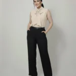 تاپ زنانه مدل یقه کراواتی کد 230
