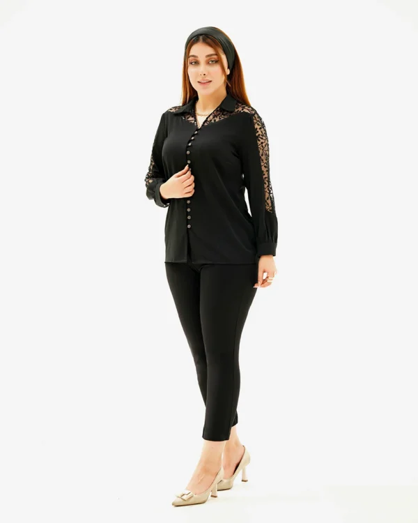 شومیز زنانه مدل یقه شکاری کد 220