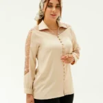 شومیز زنانه مدل یقه شکاری کد 220