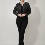 کت کراپ سوزن دوزی زنانه کد 227
