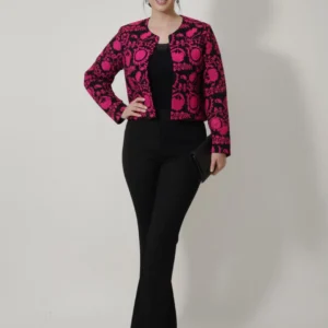 کت کراپ سوزن دوزی زنانه کد 227